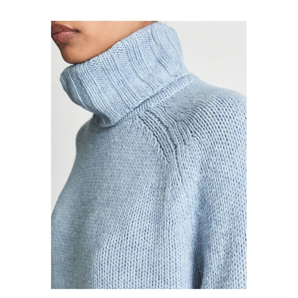 New! REISS London “Stevie” Wool Cashmere Blend Relaxed Sweater - Picture 5 of 11